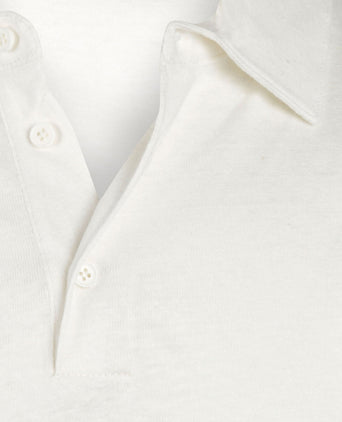 Polo cotton and linen | White