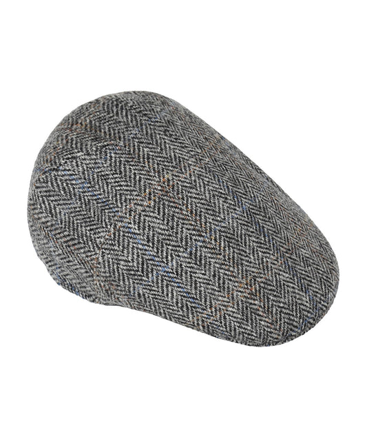 Tweed-Kappe vorgeformt | Grau