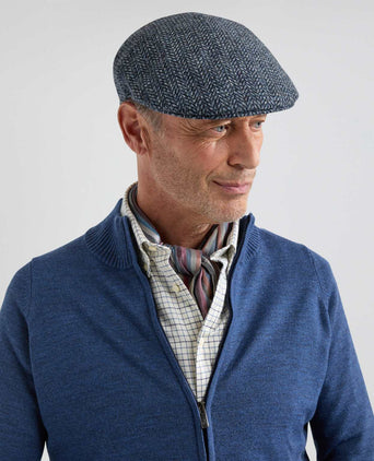 Tweed Cap Preformed | Blue