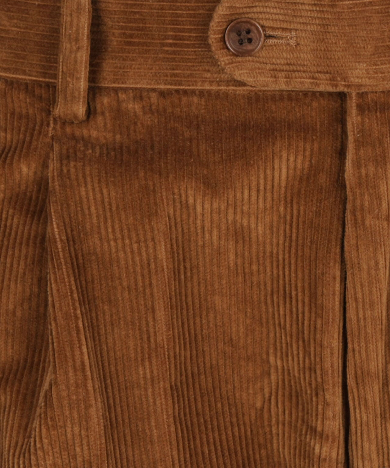 Cordhose mit breitem Rippstrick | Braun