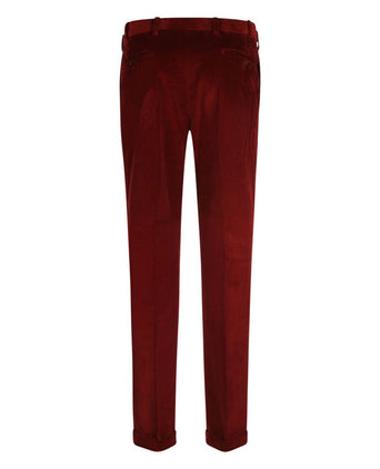 Corduroy Pants Wide Rib | Bordeaux Red
