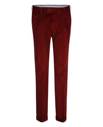 Corduroy Pants Wide Rib | Bordeaux Red