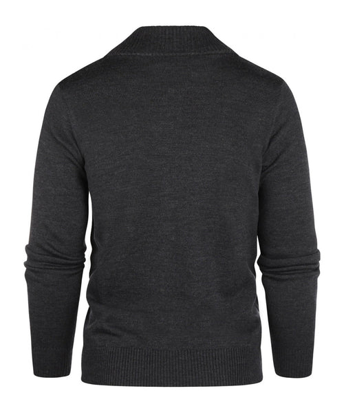 Merino Zip Vest | Anthracite Grey