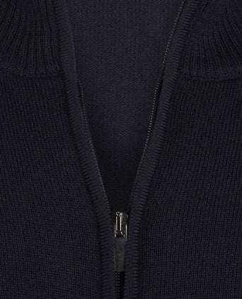 Merino Ritsvest | Navy Blauw