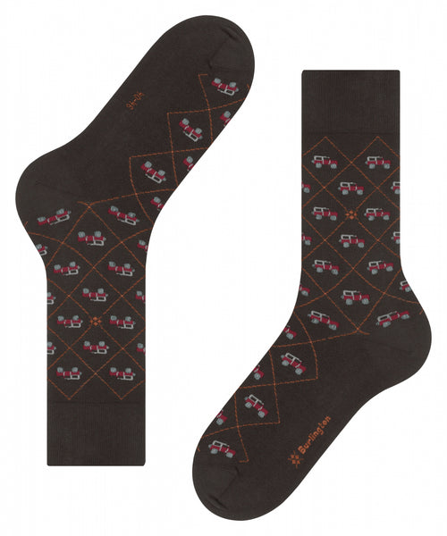 Burlington Car Heren Sokken | Bruin