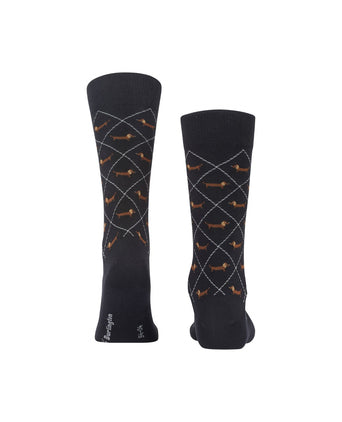 Burlington Dachshund Men's Socks | Black