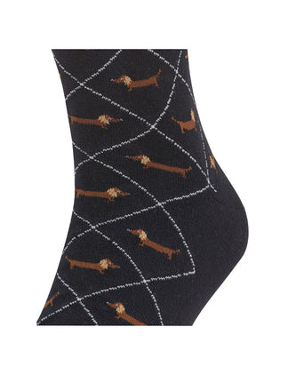 Burlington Dachshund Men's Socks | Black