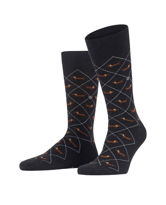 Burlington Dachshund Men's Socks | Black