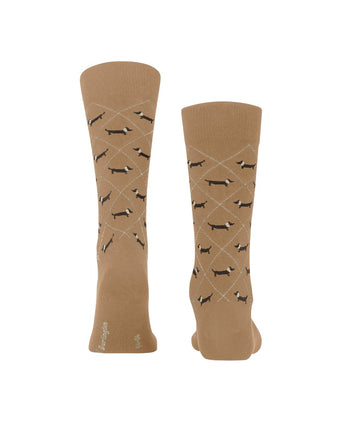 Burlington Dachshund Men's Socks | Brown