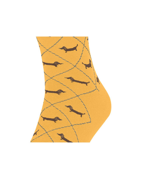 Burlington Dachshund Men's Socks | Yellow