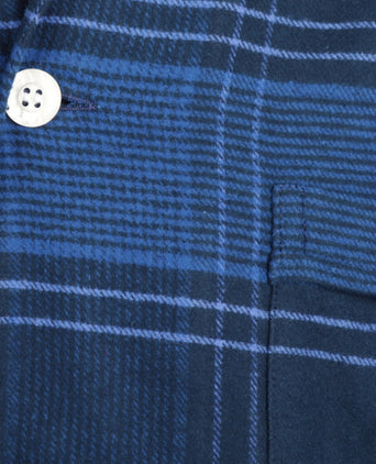 Derek Rose Flannel Pyjama Set | Blauw