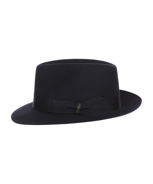 Italian Fedora Hat | Navy Blue