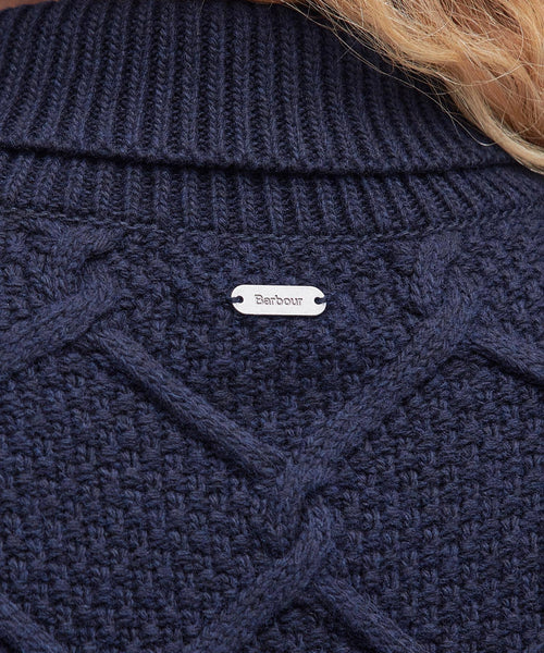 Barbour Burne Turtleneck Women | Navy Blue
