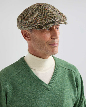 Stetson Hatteras Herringbone WV | Olive/Beige