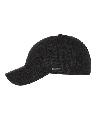 Setson Baseball Cap Herringbone | Black