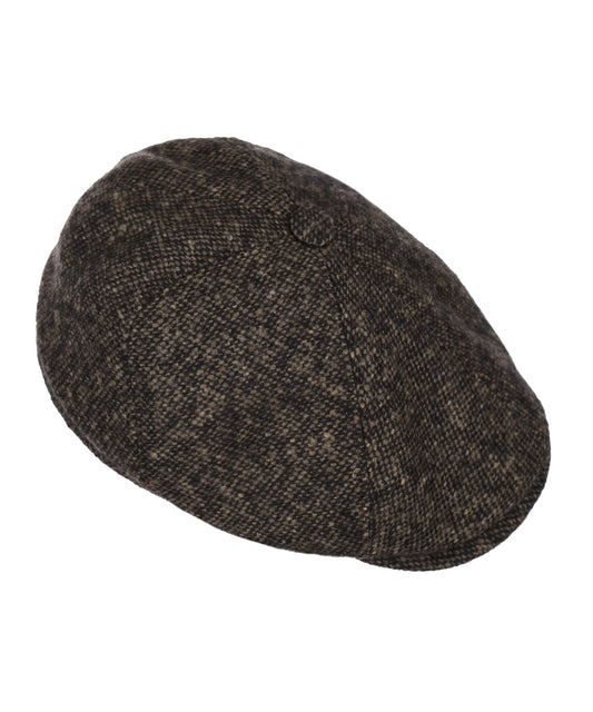 6-Panel Donegal Wool Cap | Black