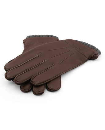 Stetson Gloves Deerskin with Cashmere | Brown