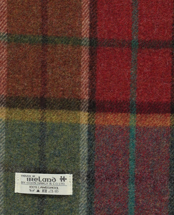 Geruite Lamswollen Sjaal | Autumnal Mix Check