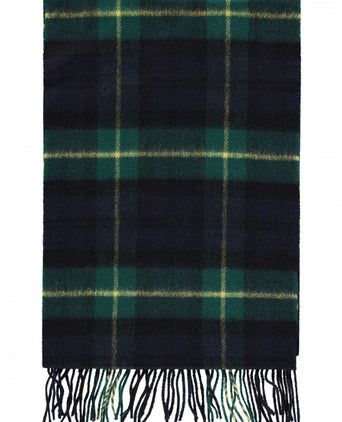 Lamswollen Sjaal Ruit | New Green and Yellow Tartan