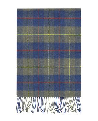 Merino Luxury Wool Scarf | Loden Indigo Plaid