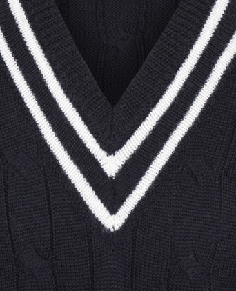 Cricket Slipover Merinowol | Navy Blauw