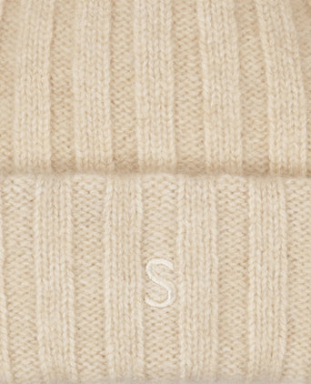 Beanie Undyed Cashmere | Beige