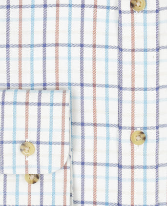 Viyella Shirt Button Down | Blauw