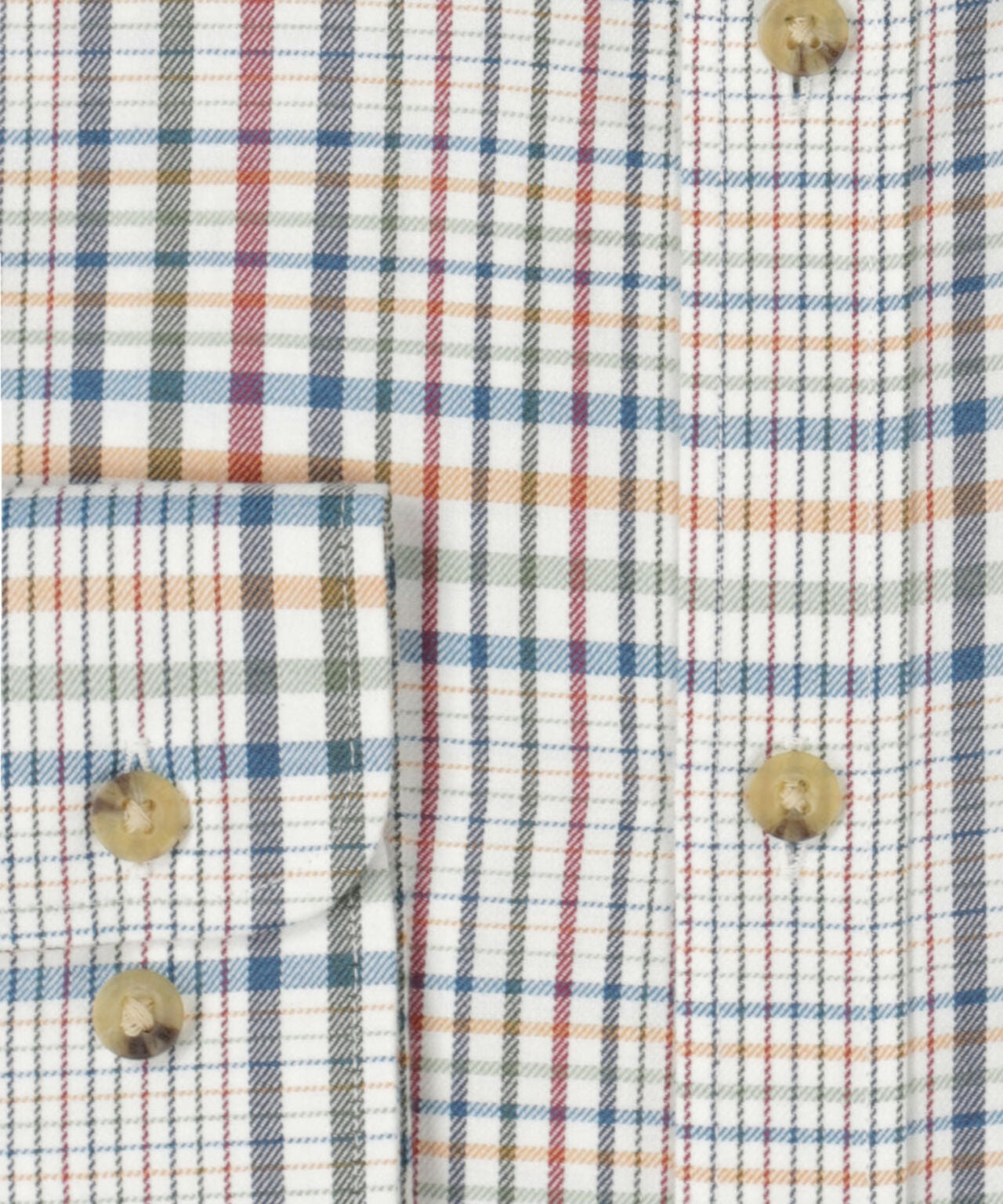 Shirt BD | Combi ruit Groen/Rood/Blauw/Oranje