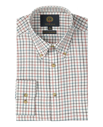 Viyella Shirt Button Down | Brown