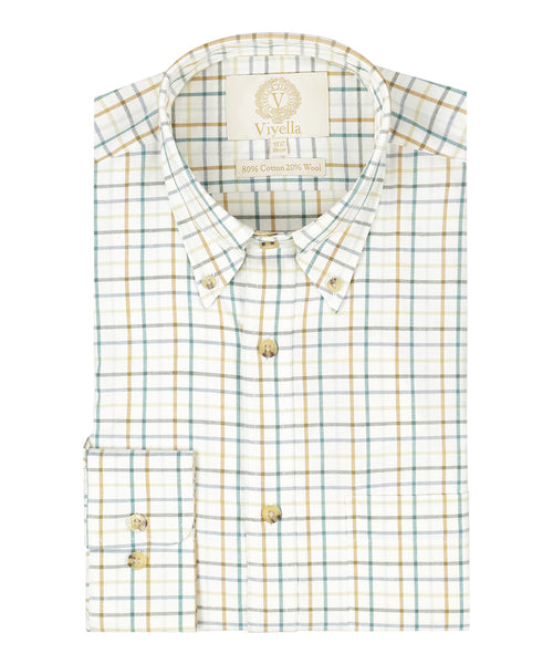 Viyella Shirt Button Down | Brown