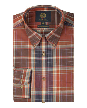 Viyella Shirt Button Down | Rood