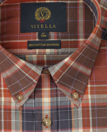 Viyella Shirt Button Down | Red