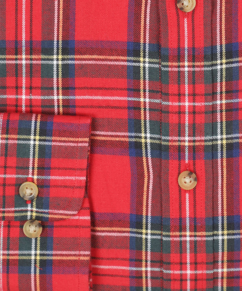 Viyella Shirt Button Down | Rood
