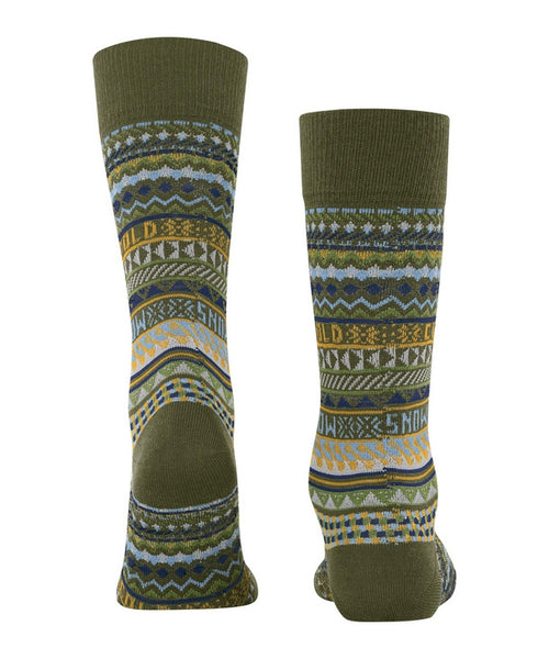 Burlington Snow Isle Men's Socks | Green