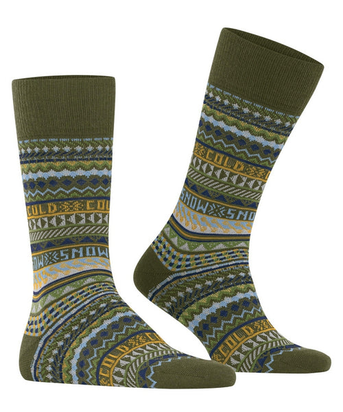 Burlington Snow Isle Men's Socks | Green
