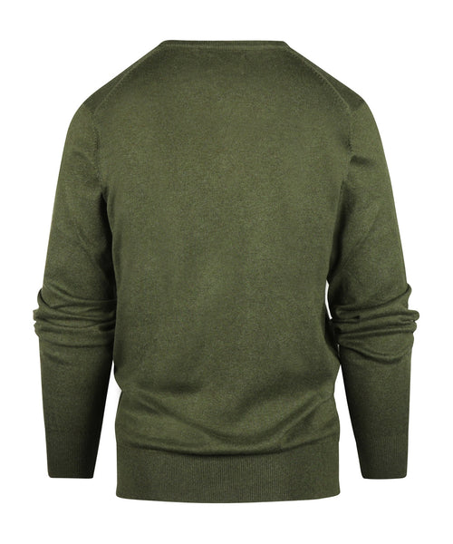 Pullover V-Hals Cotton/Cashmere | Groen