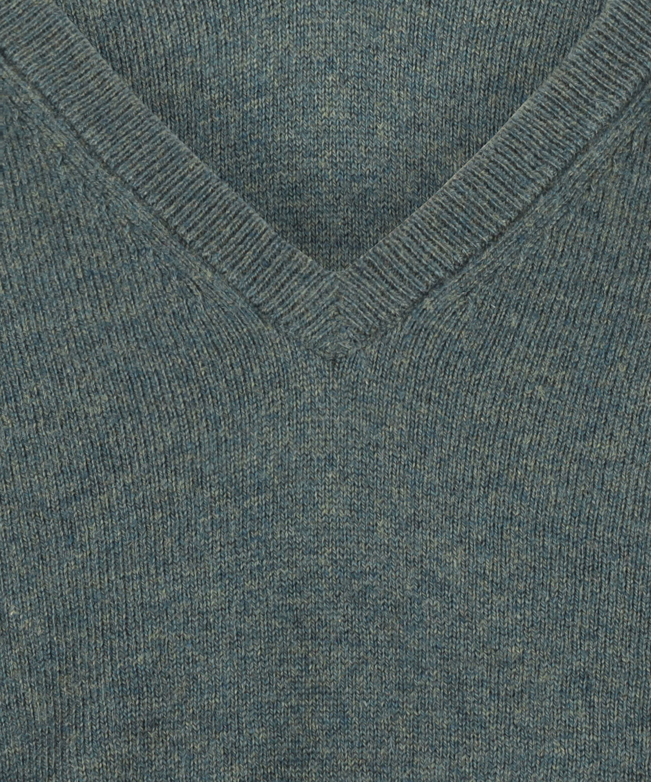 Cotton/Cashmere V-Hals Pullover | Zeewier Groen