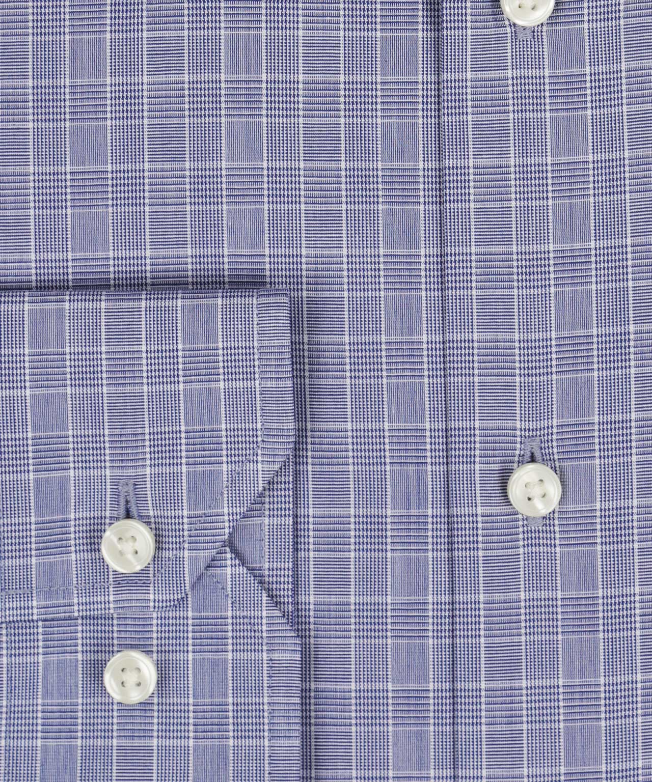 Shirt Semi Widespread | Grijs Blauw Windowpane