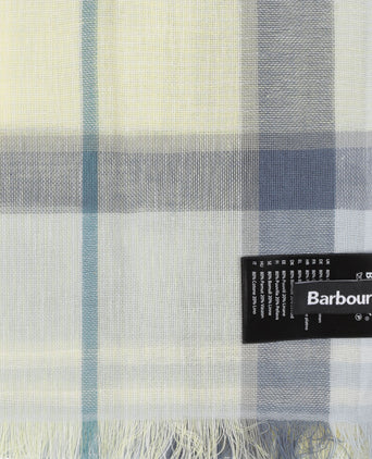 Barbour Welton Tartan Scarf | Yellow