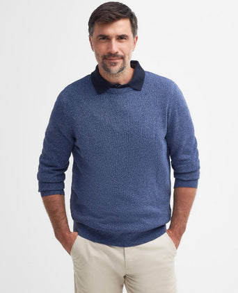 Barbour Ronde Hals Whitfield | Navy Blauw