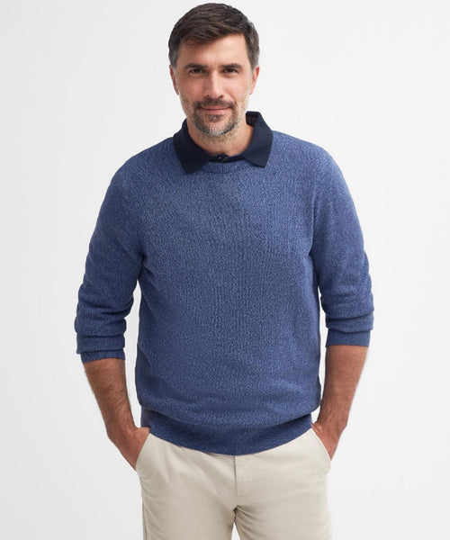 Barbour Ronde Hals Whitfield | Navy Blauw