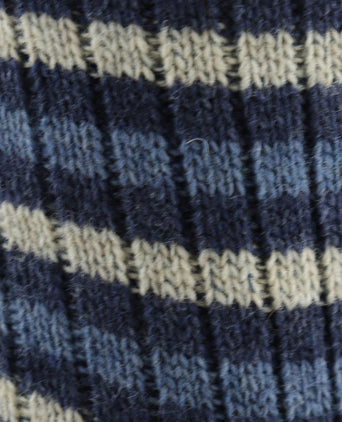 Merino Stripe Socks | Blue