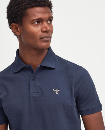 Barbour Lightweight Sports Polo | Navy Blauw