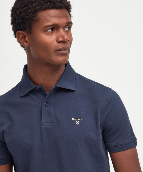 Barbour Lightweight Sports Polo | Navy Blue