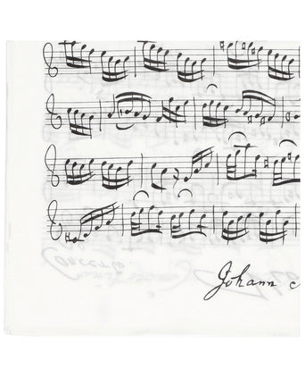 Printed Handkerchief | Music Bach