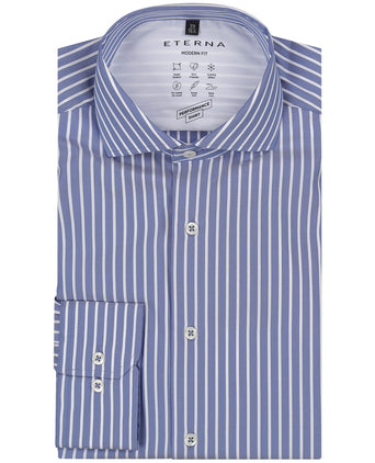 Eterna Shirt Button Down | Blauw