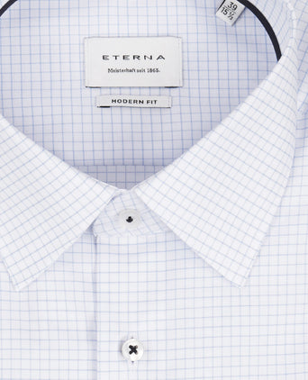 Eterna Shirt Modern Fit | Blauw