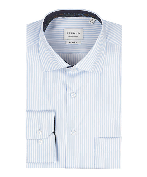 Eterna Shirt Modern Fit | Blauw