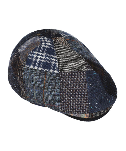 Patchwork-Kappe | Blau