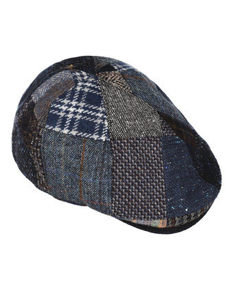 Cap Patchwork | Blauw